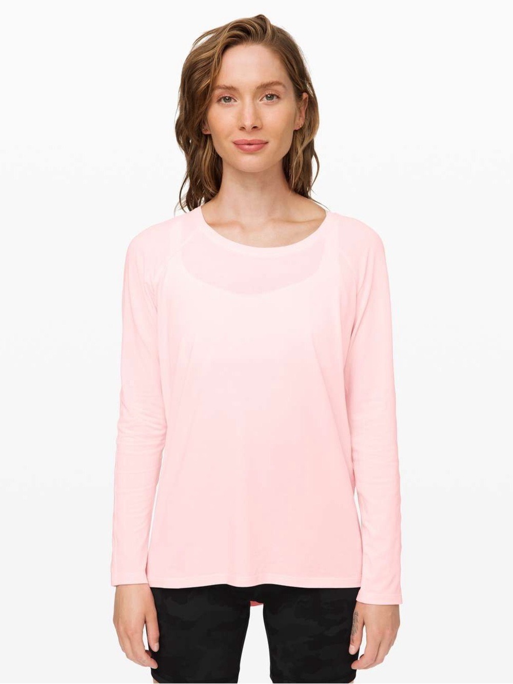 Lululemon Pink Long Sleeve Tee Size Medium - Picture 1 of 3